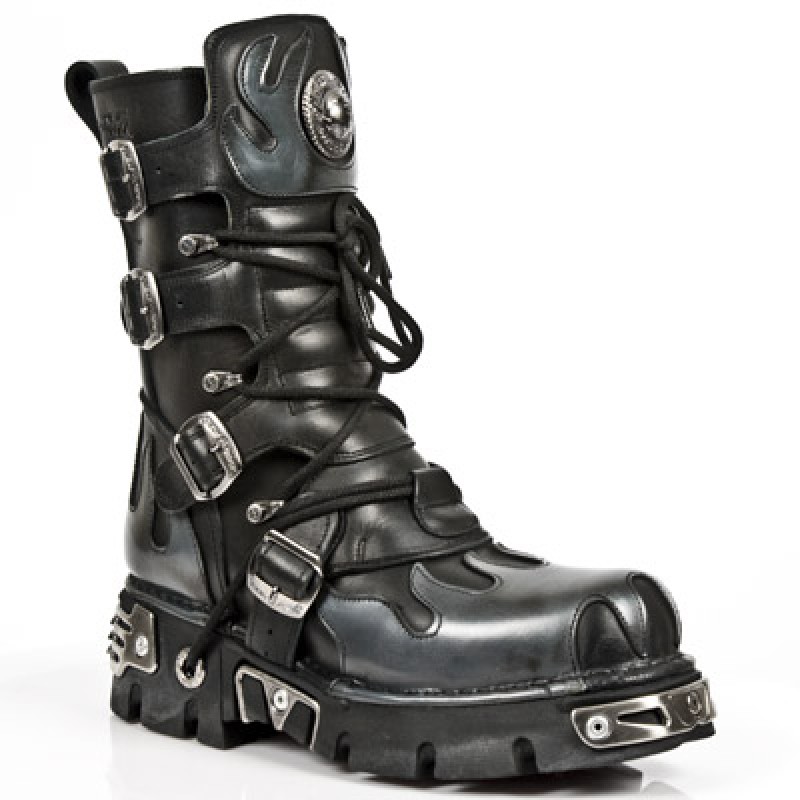 New Rock Boots M.591 S2 Silver Flame Reactor Sole